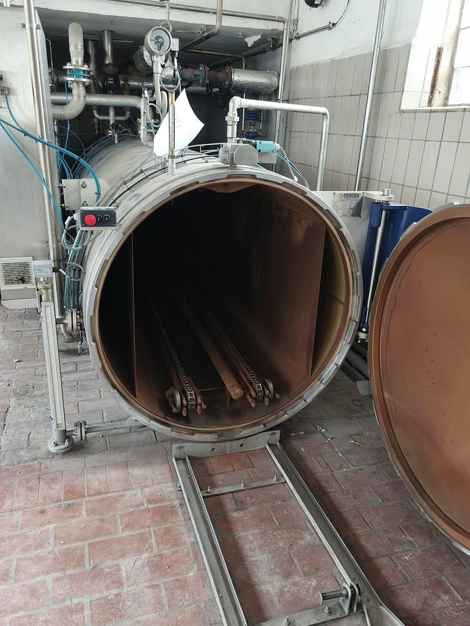 Gebraucht 2010 Steritech S.A. CV-10-0130 Dampf-/Wassersprüh-Autoklav für Lebensmittelkonserven 