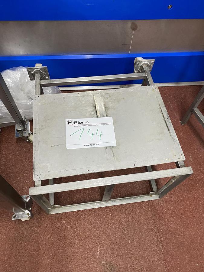 Used NN Fahrbares Edelstahlgestell für Kisten