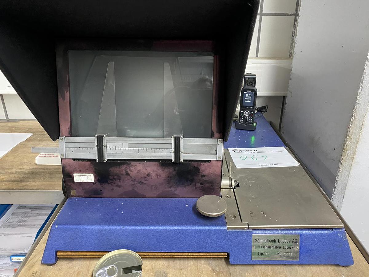 Used Schmalbach-Lubeca DP1 Dosenfalzprüfgerät Bildschirm