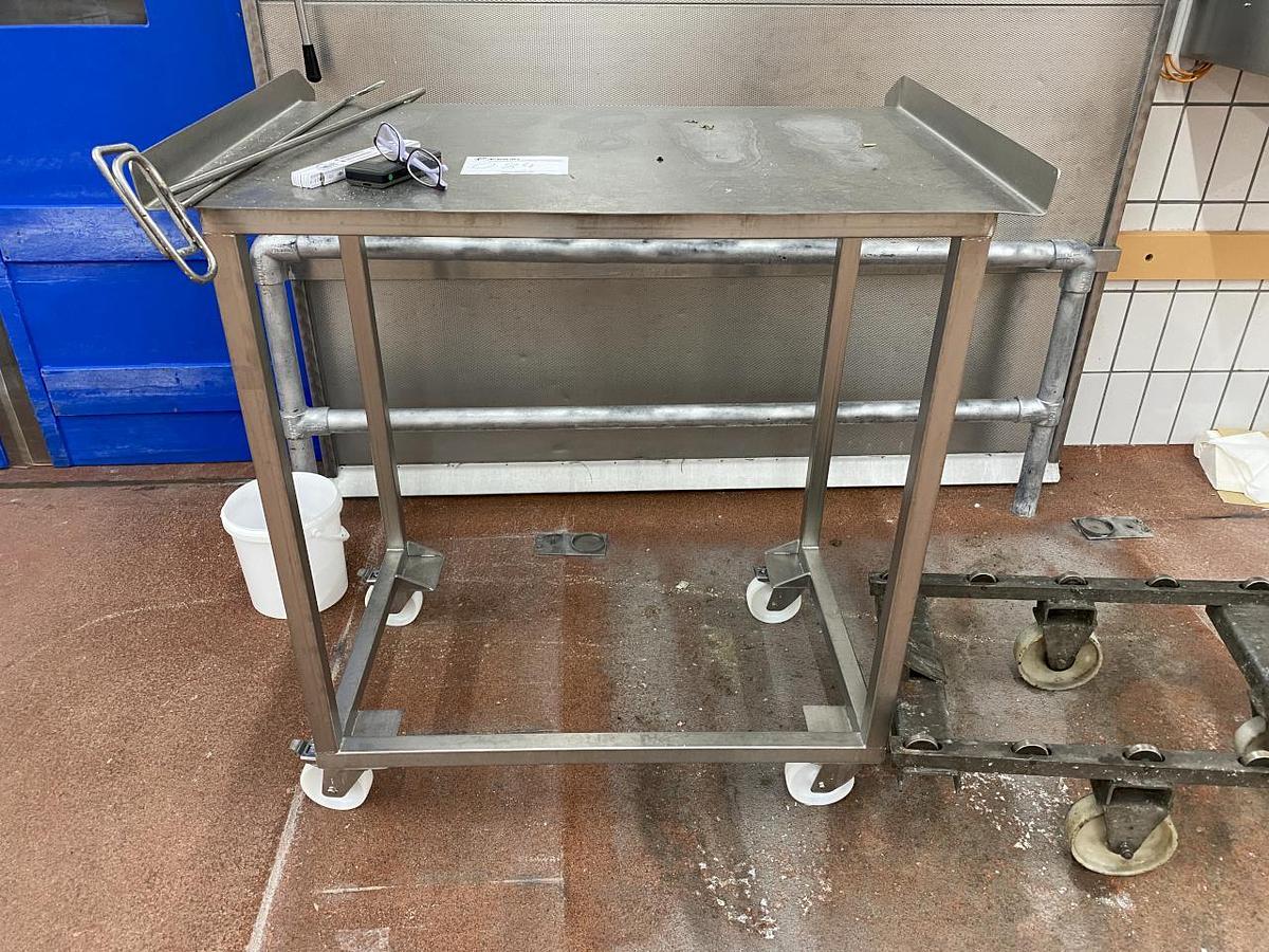 Used NN Fahrbarer Edelstahltisch