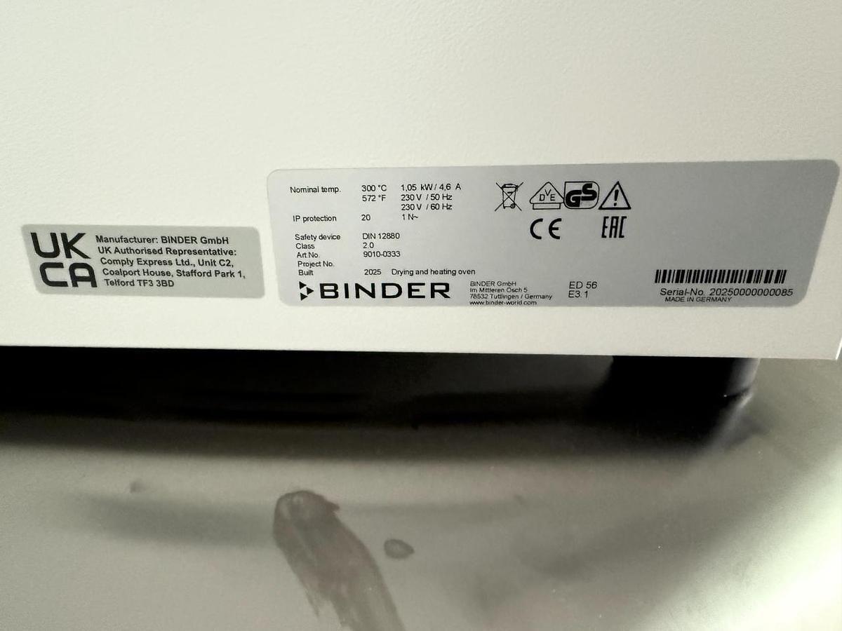 New 2025 Binder ED 56 Trocken- und Wärmeschrank