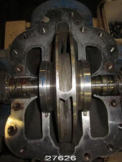Used Goulds 3410 Goulds 3410, 4X6X15 Double Suction Pump,12.625" Diameter Impeller, Stainless Steel Impeller, Stainless Steel Casing, Crane Mechanical Seal, On Base, Base Casting #57523. #27626