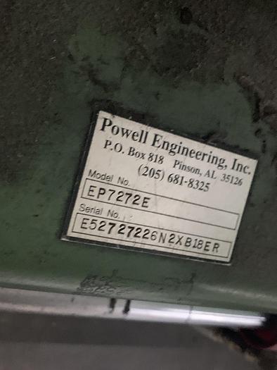 Used 72" WIDE POWELL SHAFTLESS FLOOR PICK UP UNWIND STAND - PENDING SALE