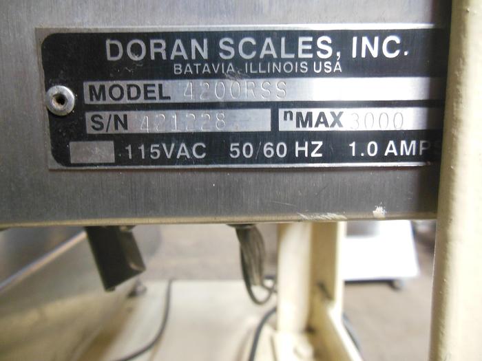 Used Scale, Platform, 18" X 18", Doran, Mdl 4200RSS, 100 Lbs #S742640