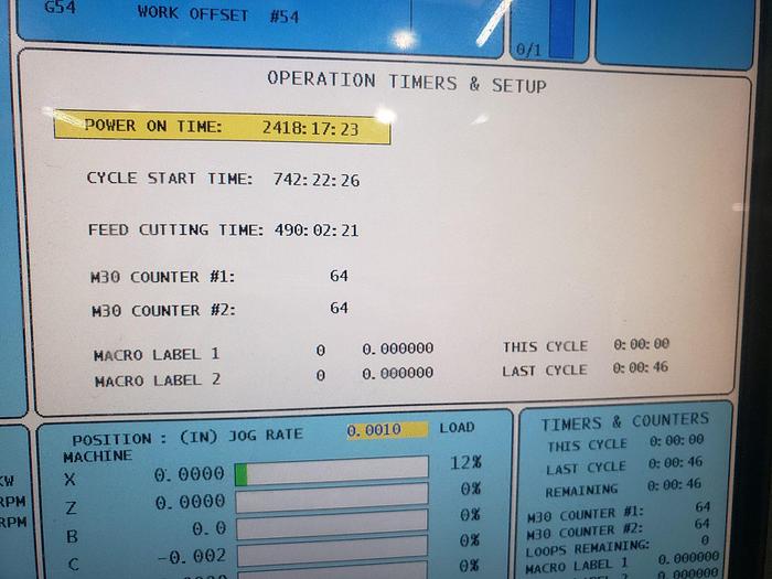 Used 2008 HAAS SL-20TB CNC Turning Center with Live Tooling Tailstock & Bar Feeder