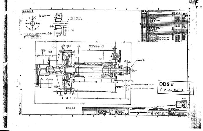 Used Andritz Sprout Bauer 22-1C Refiner #19915