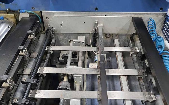 Used 2007 MBO Paper Folder w/ UW Unwinder, Panel Sheeter SVC 520C, and Vertical Stacking SVC 520S