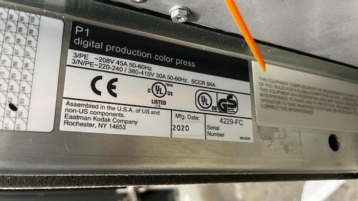 Used Kodak NexPress SX3300 5 color digital production color press