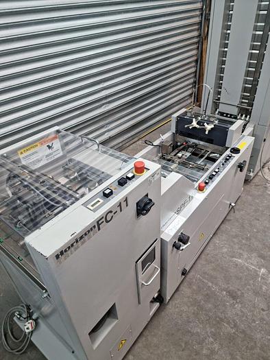 Used Horizon Stitcher/Folder (SPF-11) & Trimmer (FC-11) Collator (MC-80) Horizon Stitcher/Folder (SPF-11) & Trimmer (FC-11) Collator (MC-80)
