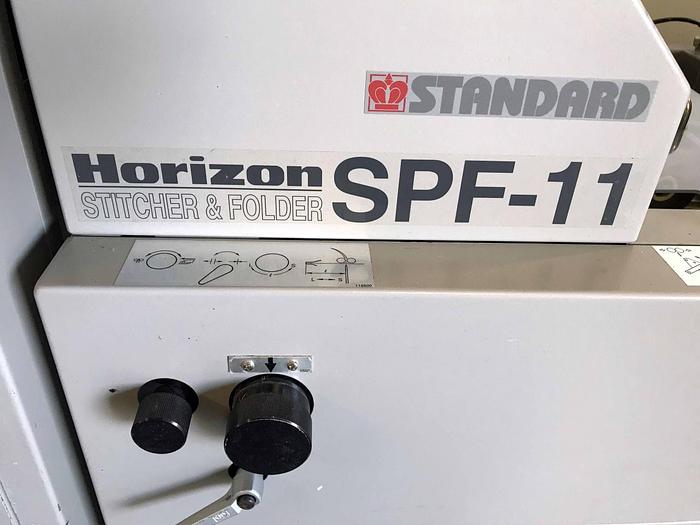 Used Horizon Stitcher/Folder (SPF-11) & Trimmer (FC-11) Collator (MC-80) Horizon Stitcher/Folder (SPF-11) & Trimmer (FC-11) Collator (MC-80)