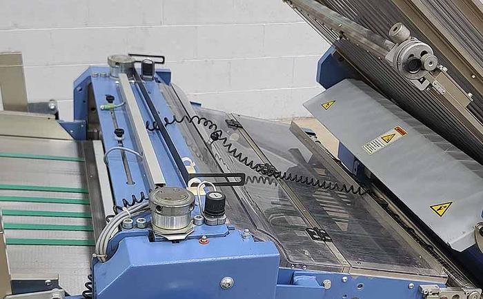 Used 2007 MBO Paper Folder w/ UW Unwinder, Panel Sheeter SVC 520C, and Vertical Stacking SVC 520S