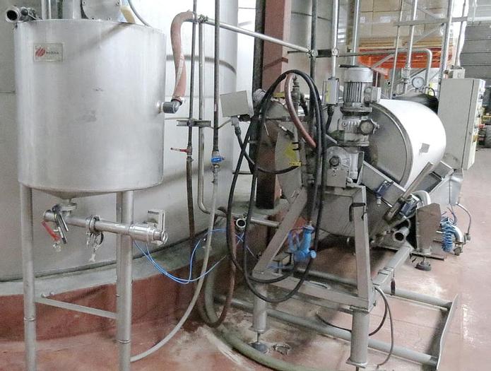 Used 27 in. x 59 in. PADOVAN ROTARY VACUUM DRUM FILTER – FROM WINE MFG (#9631)