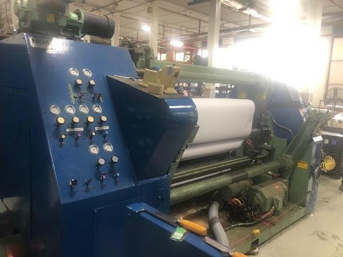 Used 72" WIDE REM CENTER SURFACE DUPLEX SLITTER REWINDER
