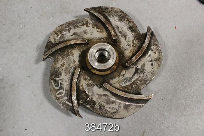 Used Goulds 3196 1x2x10 Impeller, 5-Vane, 9" Impeller Diameter #36472