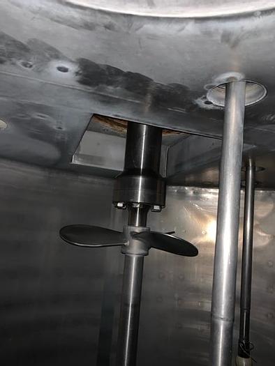 Used Rustfri 5 m3 proces tank