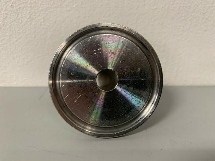 Used Stainless Steel Sanitary 7/16" Hose Fitting To 1 1/2" Sanitary Fitting