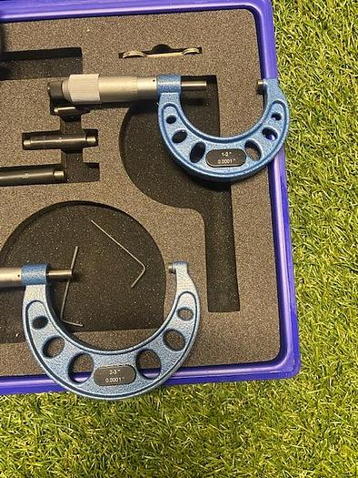 Used Fowler Micrometer Set 0 -1", 1-2", 2-3" & 3-4"