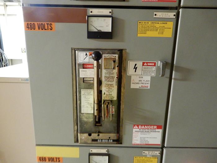 Used 480 V SIEMENS SWITCHGEAR