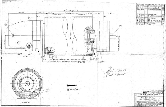 Used PAPER MACHINE COMPONENTS #24906
