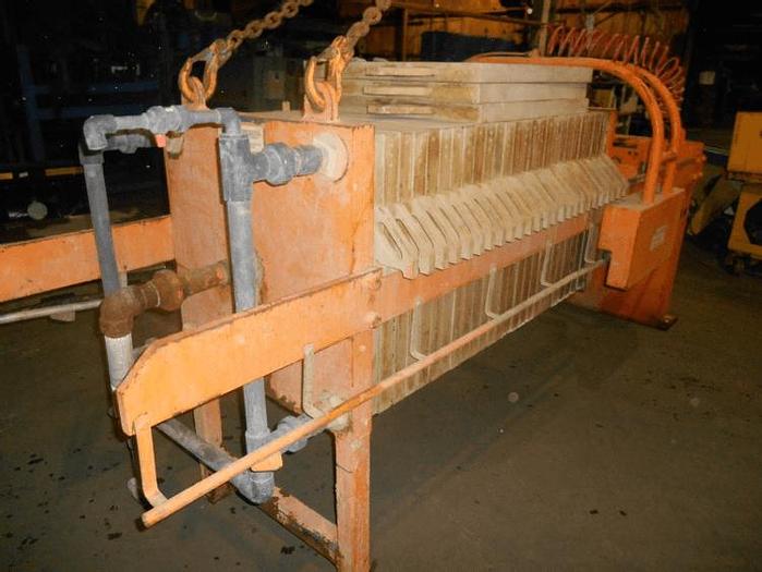 Used 14 CU. FT. PARKSON LANCO FILTER PRESS – 800 MM – C.G.R. – AUTOMATIC – #8268