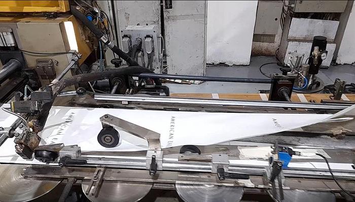 Used (visible in production) 2002 CURIONI SUN MASTER 540 - Paper bag making machine with twisted handles unit