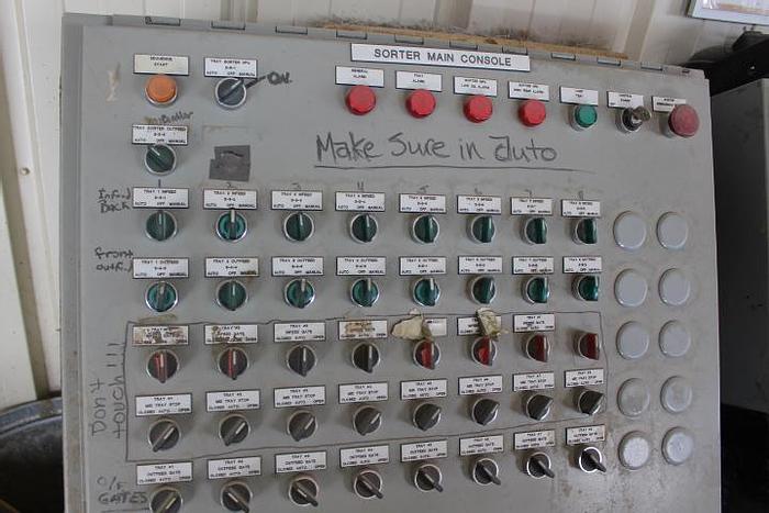 Used TRAY SORTER SYSTEM