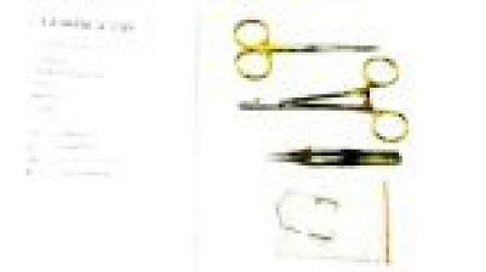 Used Veterinary Instrument Set Basic Eye Starter Tungsten Carbide