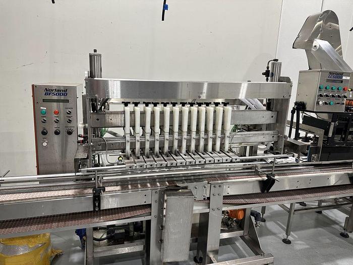 Used Filling Line, Bottles, Rinser, Capper, Labeler, 85 Bottles per Minute #A744951