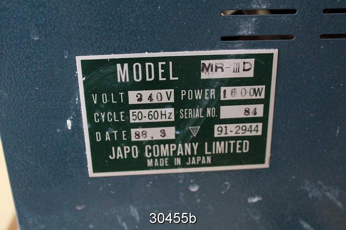Used Japo MR3D Lab Dryer #30455