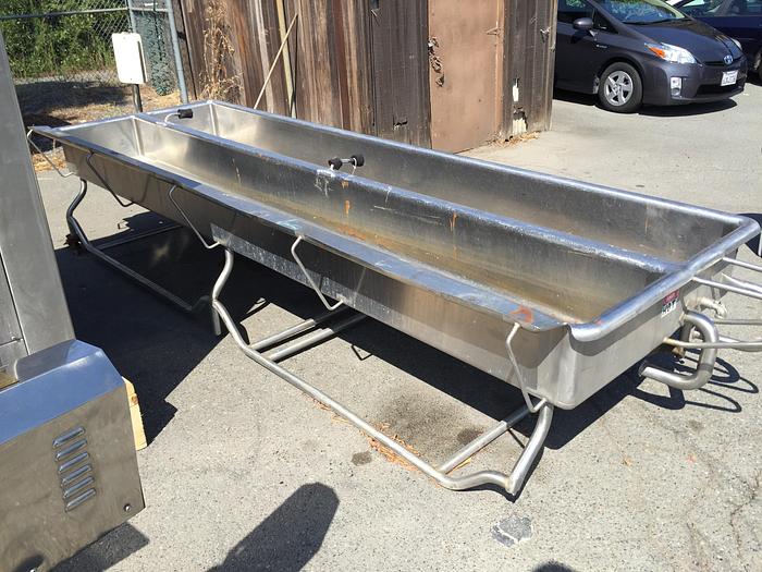 Used Tank, 300 Gallon, COP, Double Sink, 20" x 12', S/st, #S740014