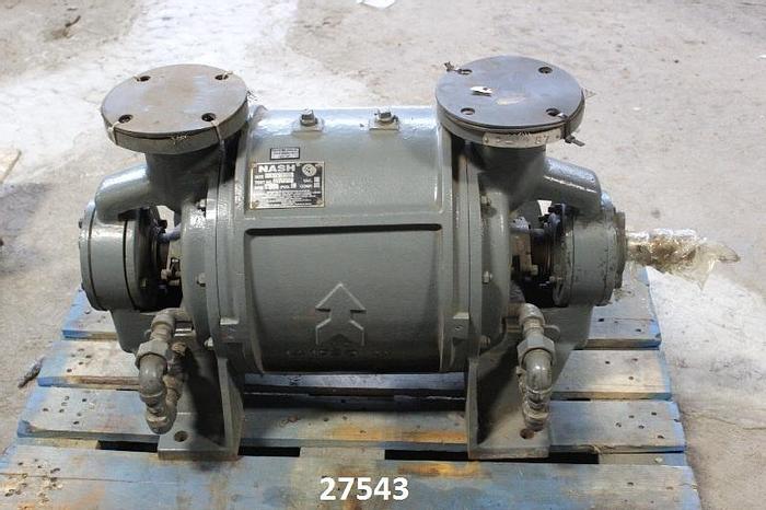 Used Nash CL402 Nash  Vacuum Pump Cl402, Cast Iron Casing, Cast Iron Impeller, 1170 Rpm, Position 4, Store Room Spare, Not Run. #27543
