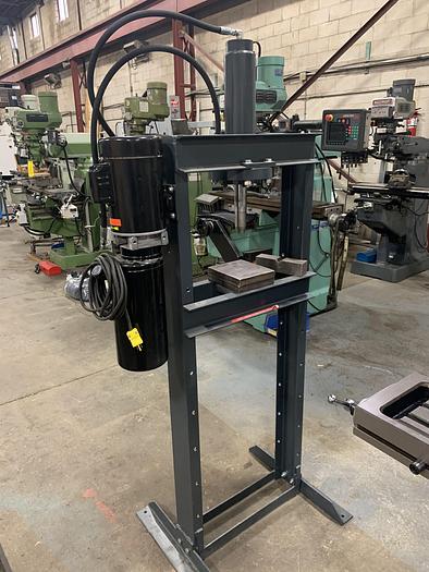 Used 10 TON, DAKE, H-FRAME, HYDRAULIC PRESS, DOUBLE-ACTING CYLINDER