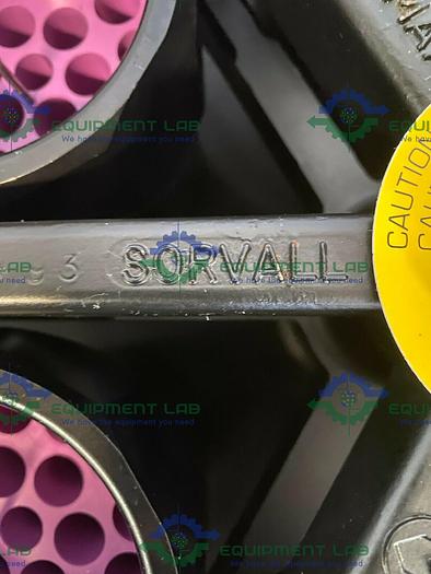 Used Sorvall  H6000A Swing Bucket Rotor 5000RPM w/ 6 1000mL Buckets and Locking Stud