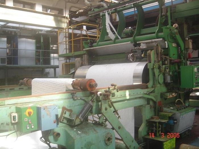 Used 90" (2300mm) ERWEPA EXTRUSION LINE W/ 4 COLOR IN LINE FLEXO PRINTING FULL LINE