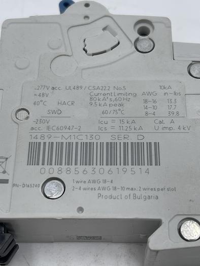 Used Allen-Bradley 1489-M1C130 Ser D