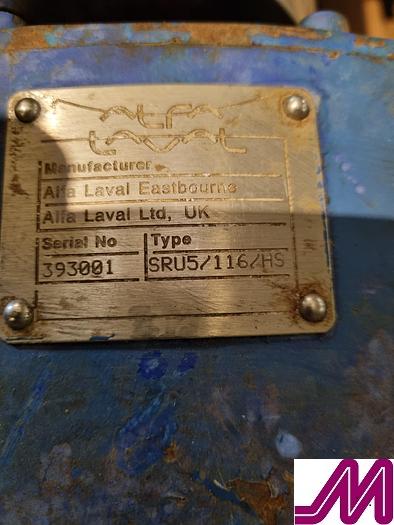 Used Alfa Laval SRU5/116/HS