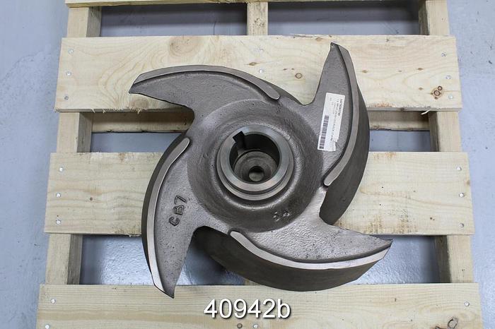 Used Goulds 3175 8x10x18H / 8x16x18H CD4M 4-Vane, 17.5" Impeller #40942