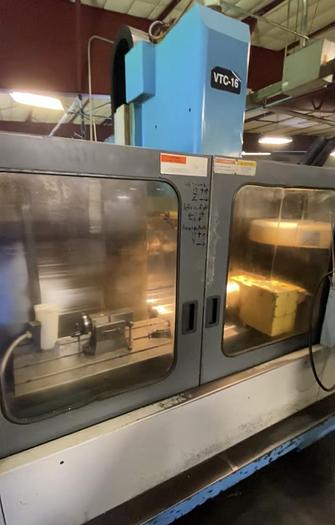 Used 1997 MAZAK VTC-16B CNC 4-Axis Vertical Machining Center with Rotary Table