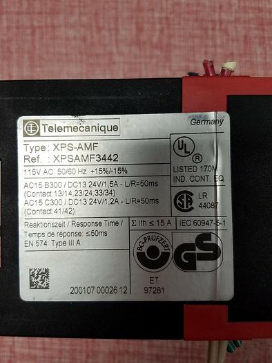 Used Telemecanique Preventa XPS-AMF Safety Relay XPS-AMF3442