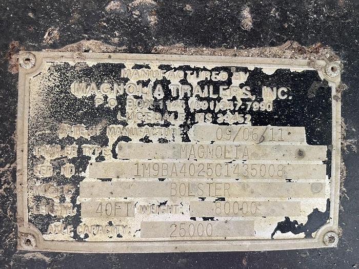 Used 2012 MAGNOLIA BUNK TRAILER