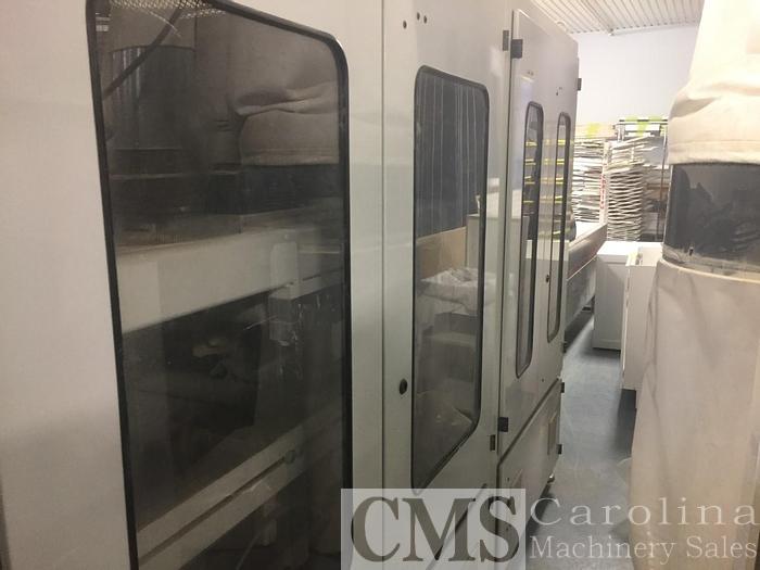 Used 2004 Unisanding Cross Sander with Doucet Return Conveyor