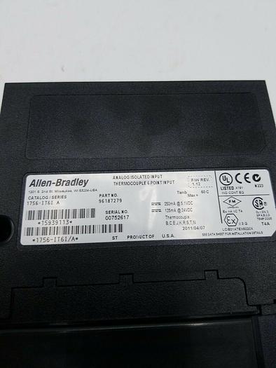 Used Allen Bradley 1756-IT6I Ser A Input Module ControlLogix