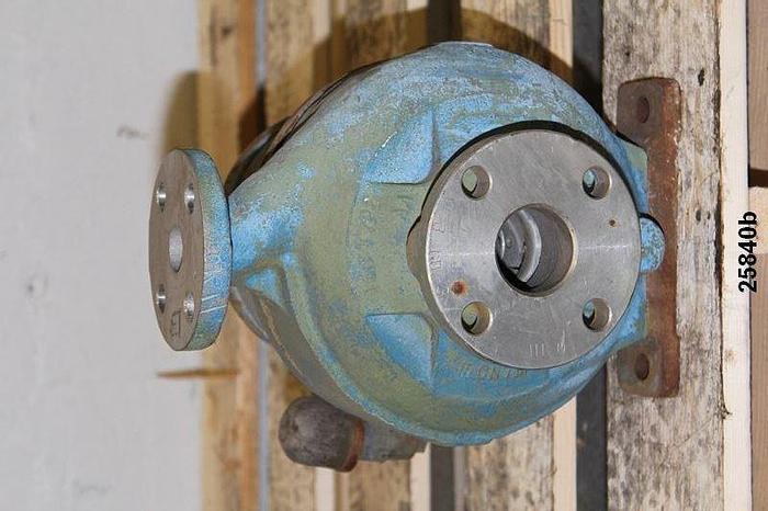 Used Worthington D1011 Pump, 1.5X1X6, 6.5" Diameter Impeller, Stainless Steel Casing, Stainless Steel Impeller, Stainless Steel Stuffing Box #25840