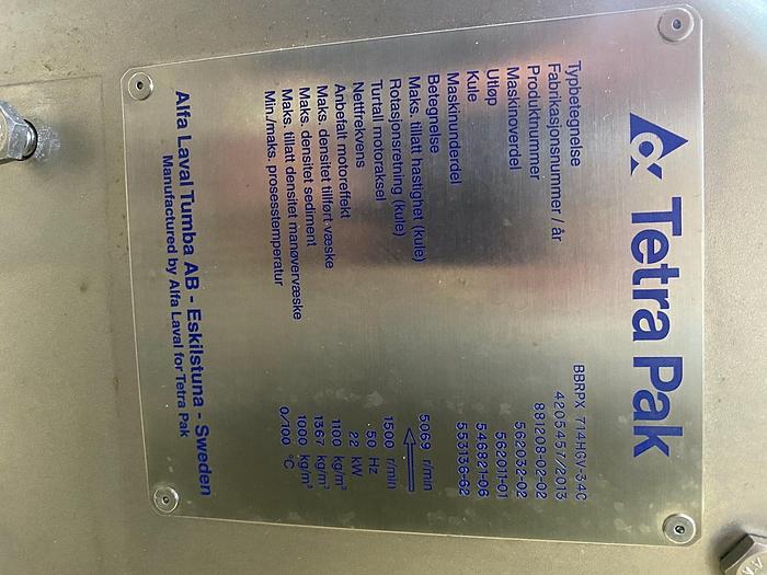 Used 2013 Tetra Pak BBRPX 714 HGV34c