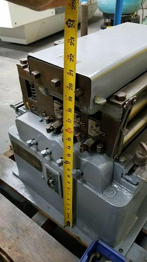 Used Littell 10" Motorized Continuous Stock Leveler Straightening Machine 110V