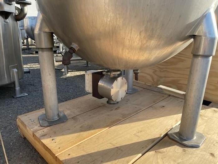 Used Groen 150 Gallon Stainless Steel Jacketed Mix Kettle With Dual Agitation