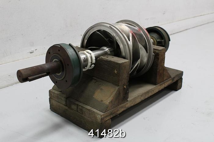 Used Goulds 3405L 10x12x12 Rotating Assembly, 6-Vane Stainless Steel Impeller #41482