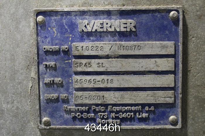 Used Kvaerner SP45SL Screw Press #43446