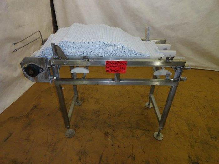 Used Stainless Steel Conveyor; 16"Wx4'L