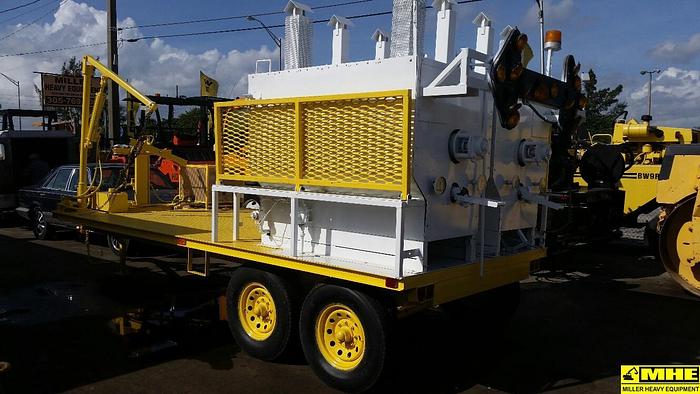 Used K&D thermoplastic paint melter trailer